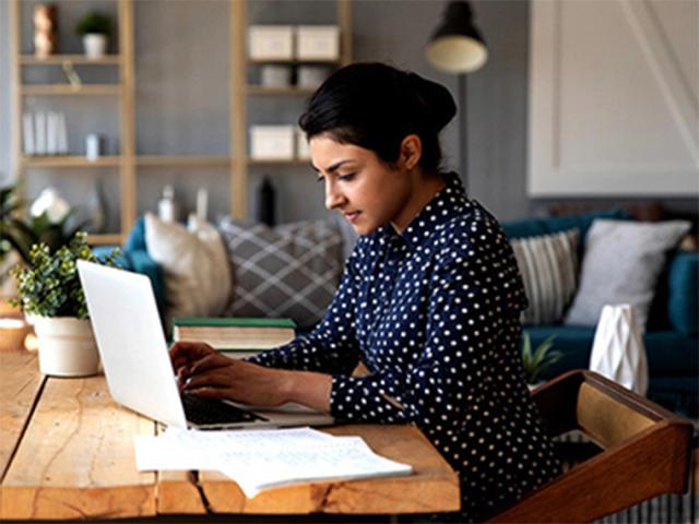 woman on laptop